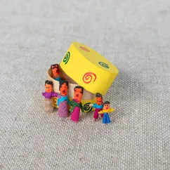 worry dolls - 6 mini worry people in a box