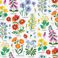 wrapping paper sheets - wild flowers