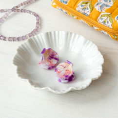 mini-haar-klammern (2-er set) - muscheln