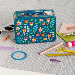 tin case - fairies in the garden