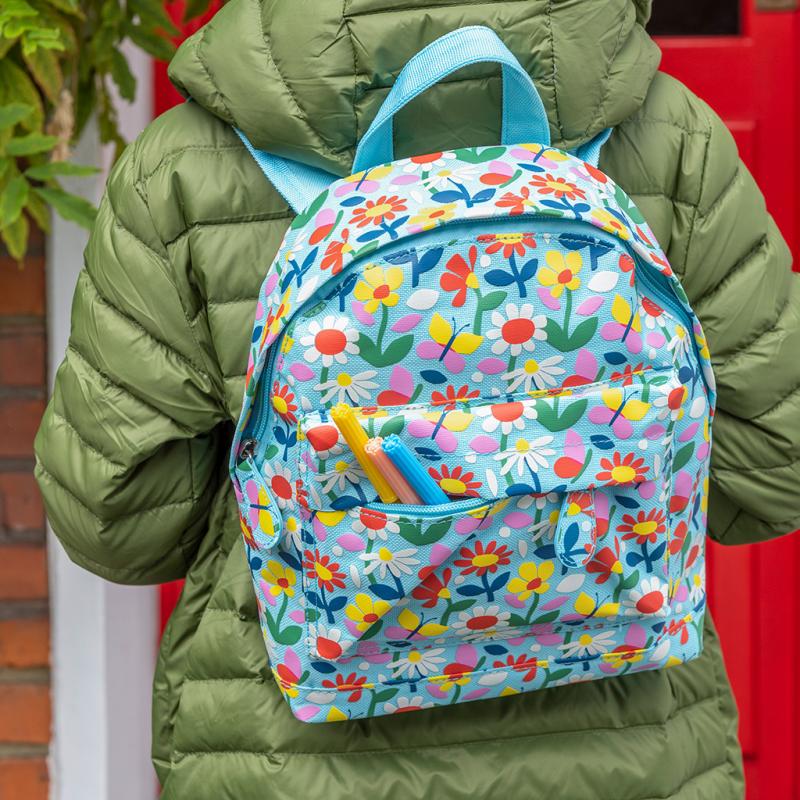 mini children's backpack - butterfly garden