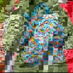 mini children's backpack - butterfly garden