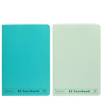 a5 notebooks (set of 2) - green & aqua a5 notebooks (set of 2) - green & aqua