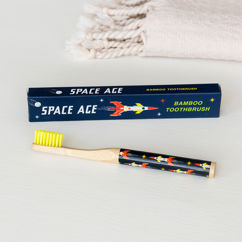 children's bamboo toothbrush - space age