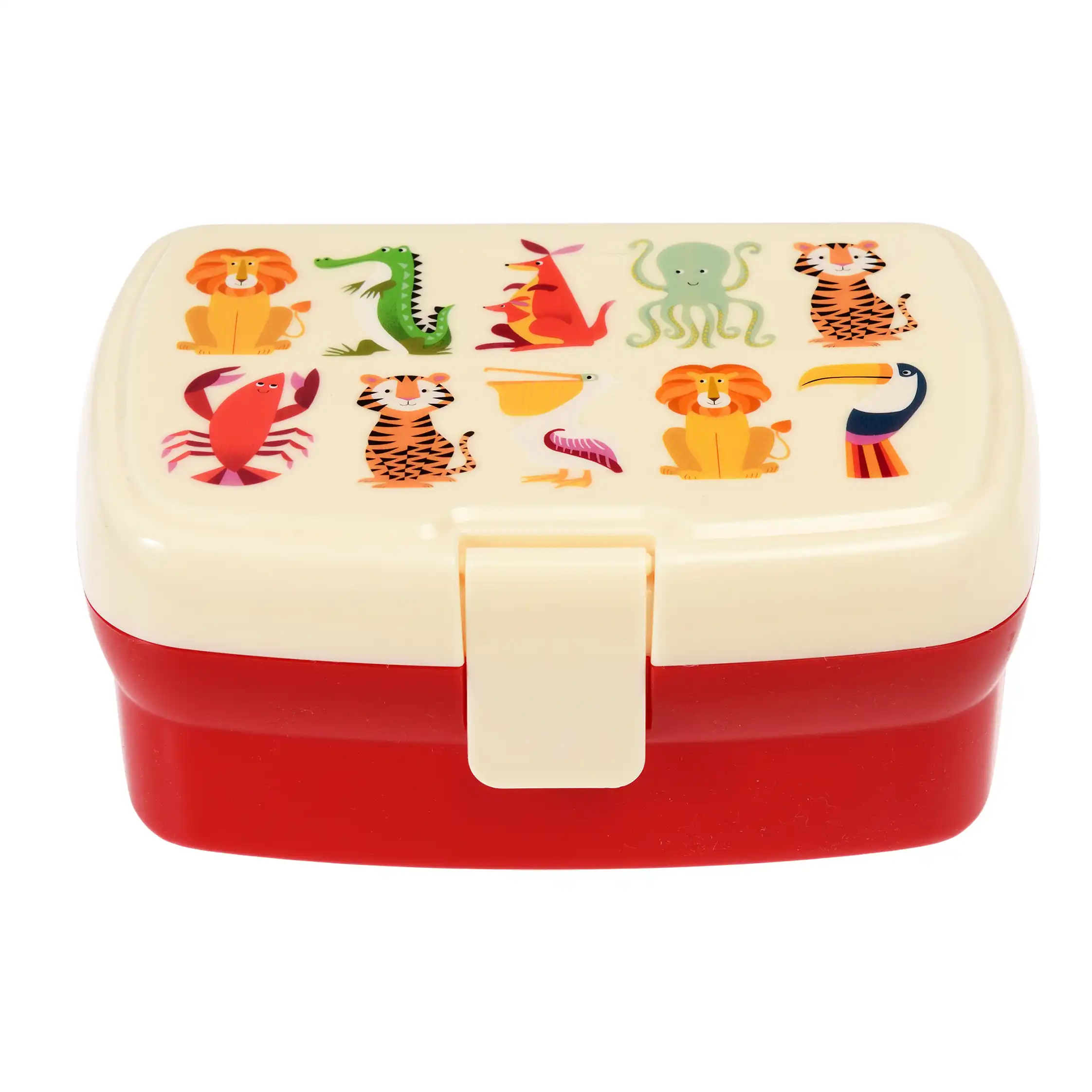 lunch box with tray - colourful creatures