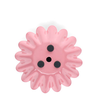 emaille-kerzenhalter mit gewölbtem tropfschutz in blumenform - dunkelrosa