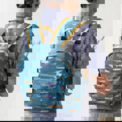 mini children's backpack - sharks