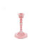 emaille-kerzenständer (13 cm) – dunkelrosa