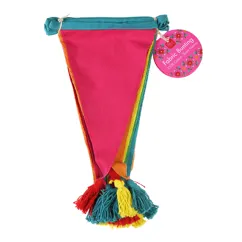 colourful tasselled cotton bunting (3 metres) colourful tasselled cotton bunting (3 metres)