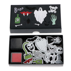 set of mini stamps - spooky 