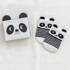 pair of baby socks - miko the panda