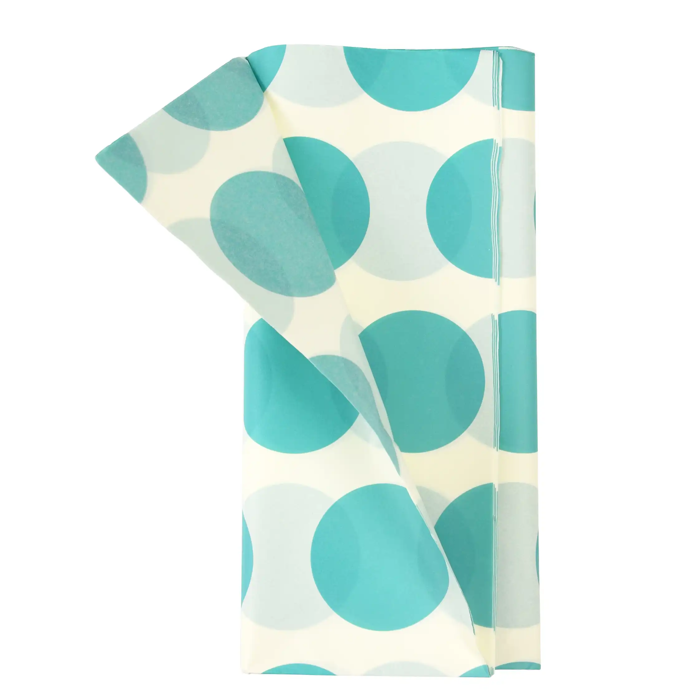 papel de seda spotlight turquesa y blanco (10 hojas)