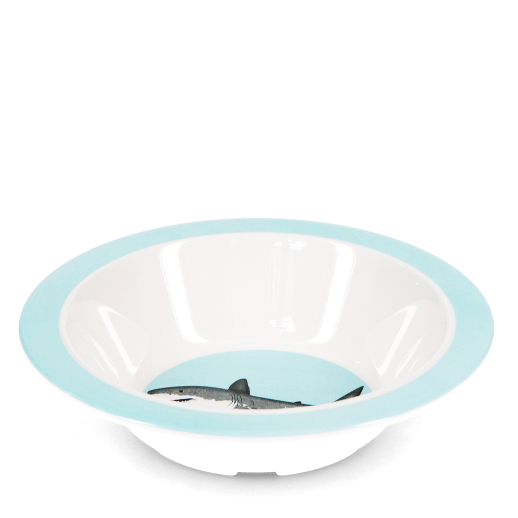 children's melamine bowl - sharks