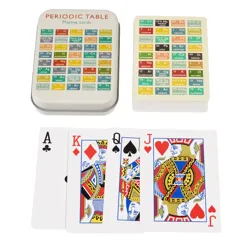 playing cards in a tin - periodic table
