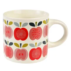 ceramic mug - vintage apple