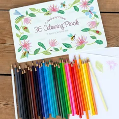 36 colouring pencils in a tin - wonders of nature 36 colouring pencils in a tin - wonders of nature