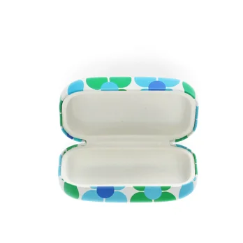 mini travel case - blue and green daisy mini travel case - blue and green daisy