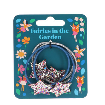 glitter star hairbands (set of 4) - fairies in the garden