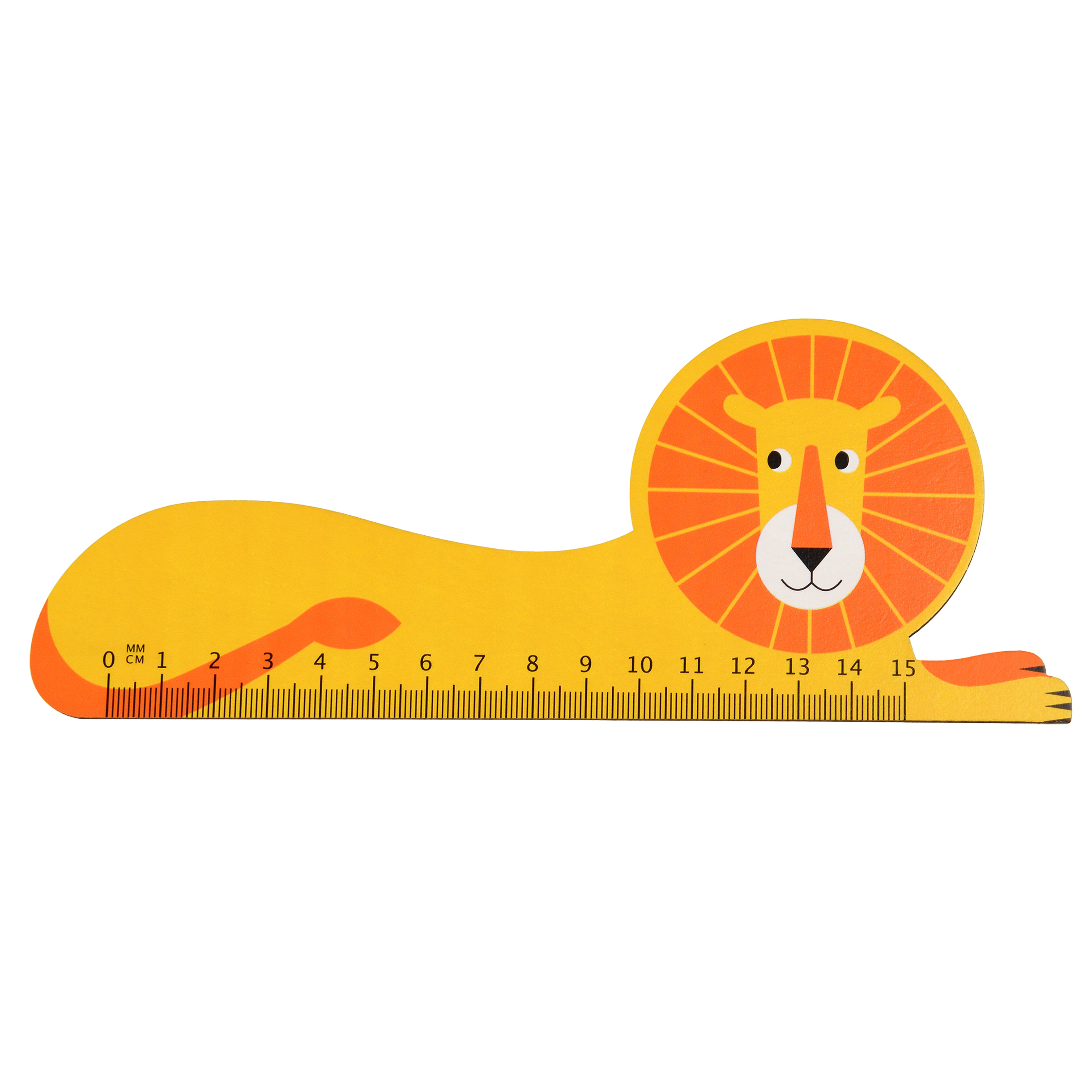 wooden ruler - lion