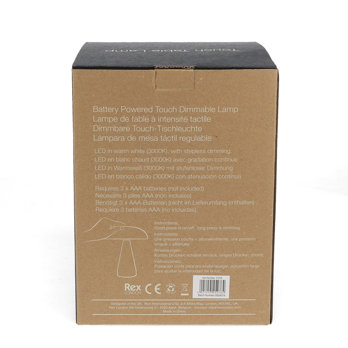 dimmable mushroom touch lamp - mustard yellow