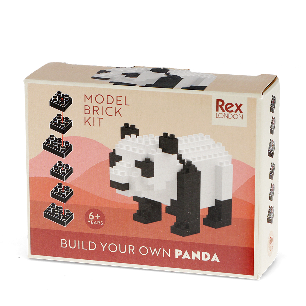 build your own animal model brick kit - panda