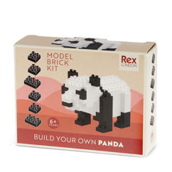 build your own animal model brick kit - panda
