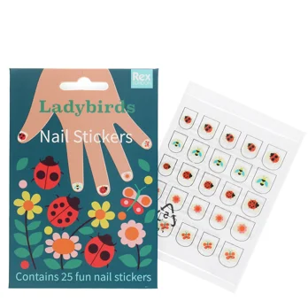 children's nail stickers - ladybird children's nail stickers - ladybird