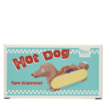 dévidoir de ruban adhésif avec rouleau de ruban adhésif - hot dog