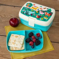 lunchbox mit fach - woodland