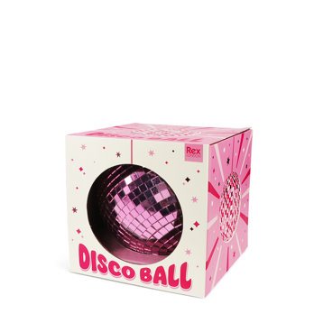 boule disco suspendue (10 cm) - rose