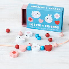 wooden bead bracelet kit - lottie and friends
