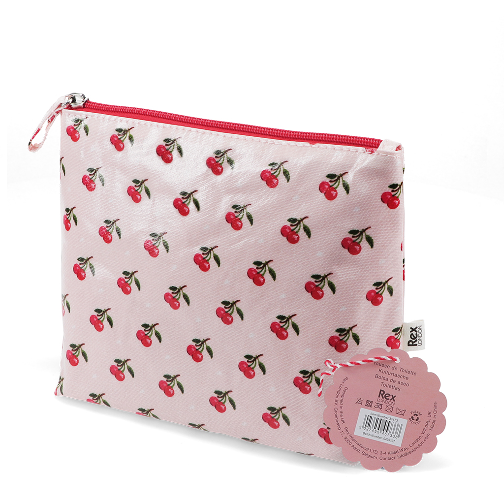 trousse de toilette pour enfant - cerise rouge