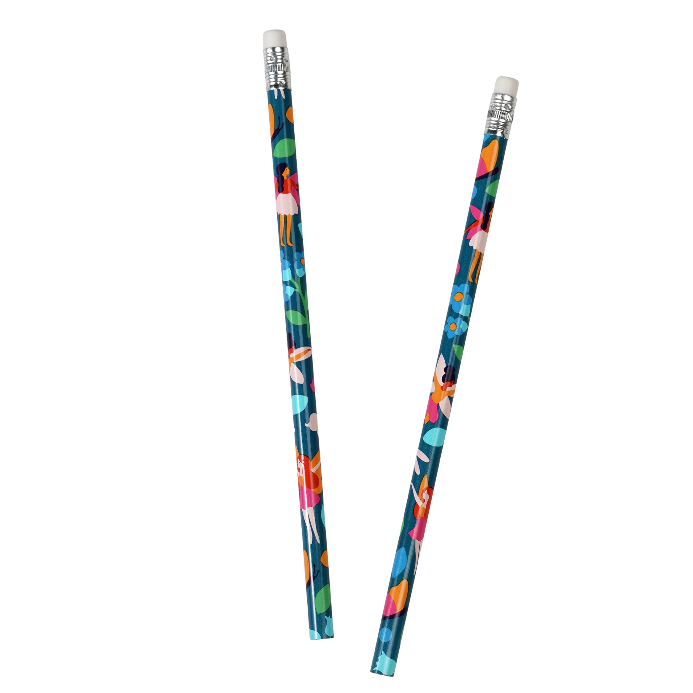 hb pencils (pack of 6) - fairies in the garden