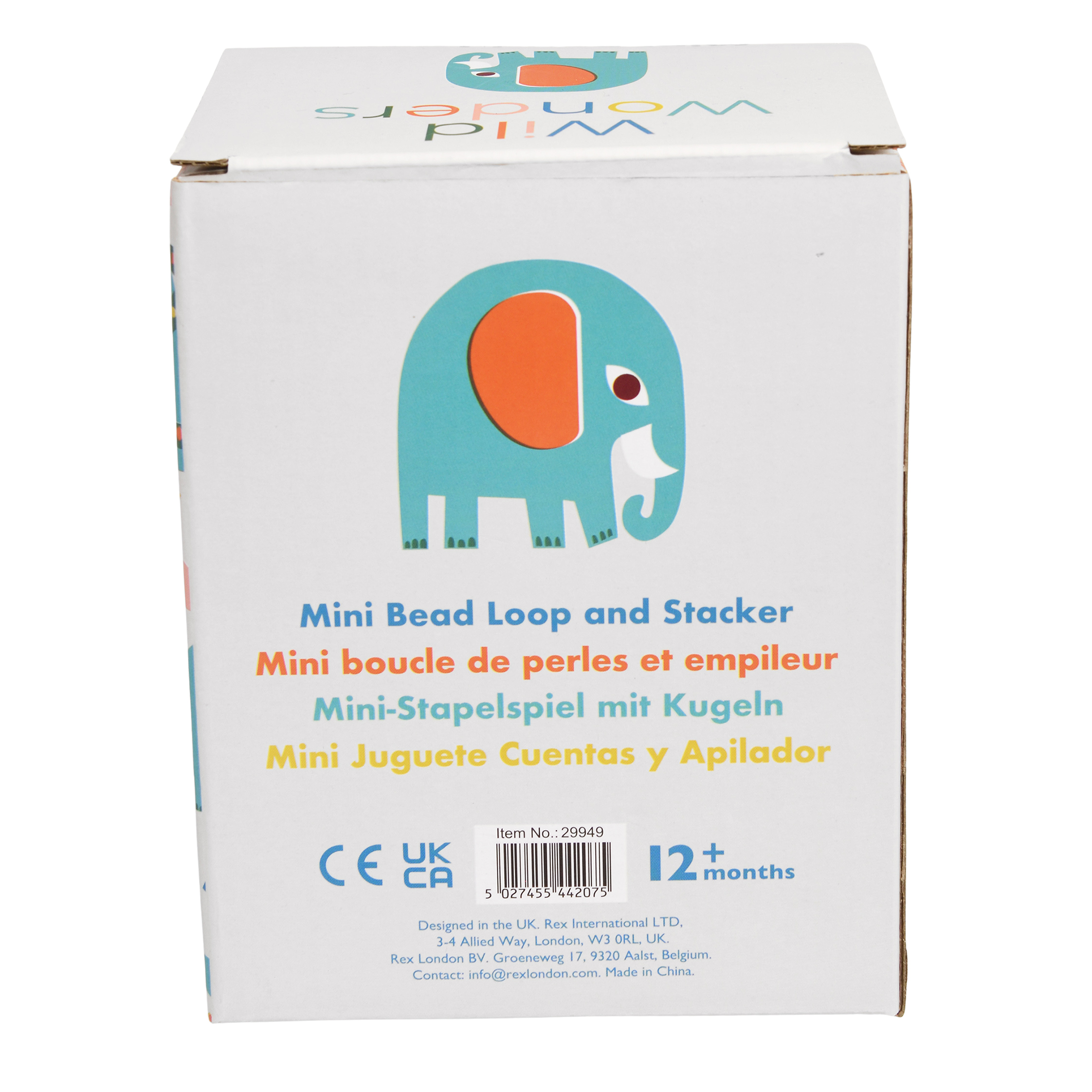 wild wonders mini boucle de perles et jouet empilable