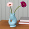 ceramic fish vase - aqua blue