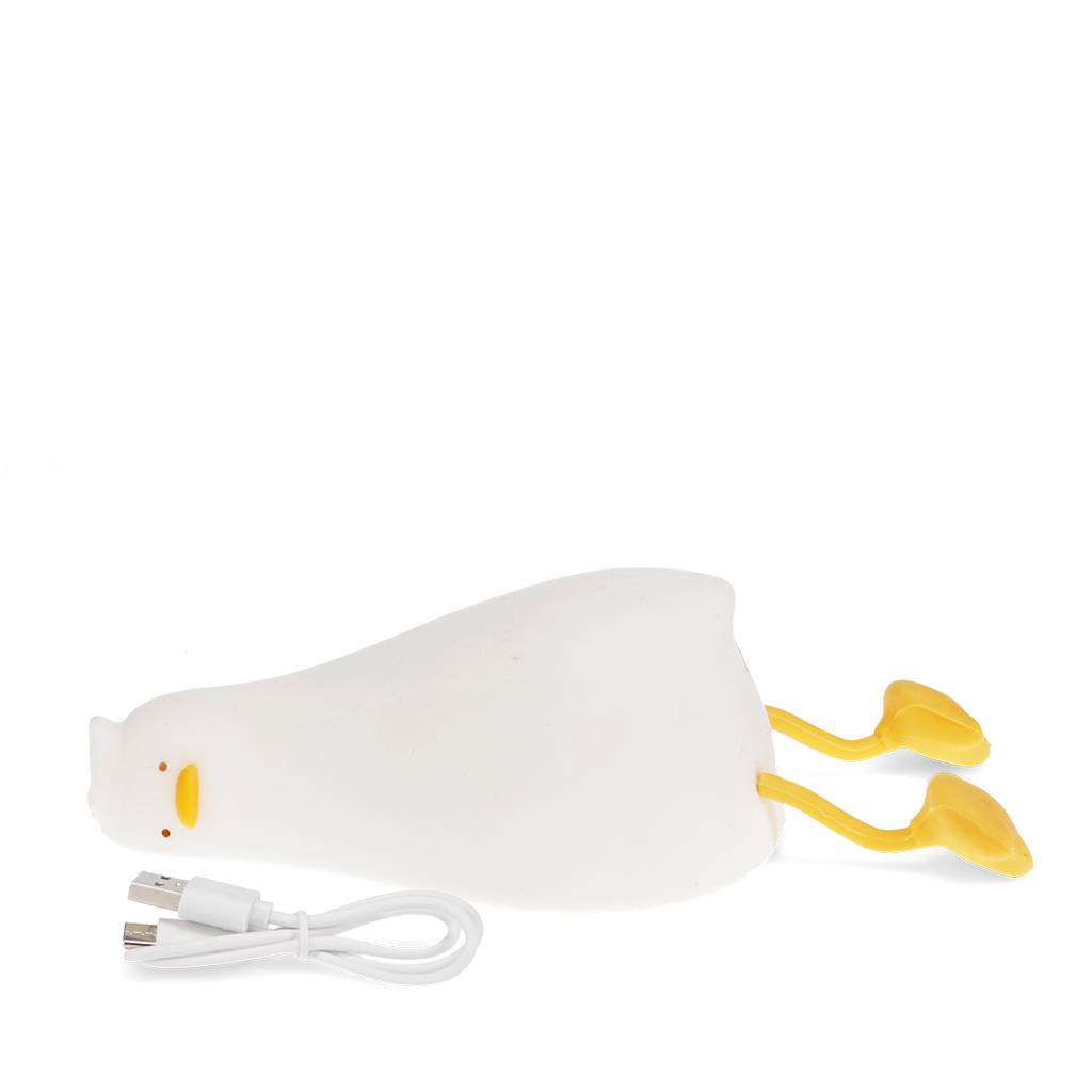 usb rechargeable dimmable night light - lazy duck