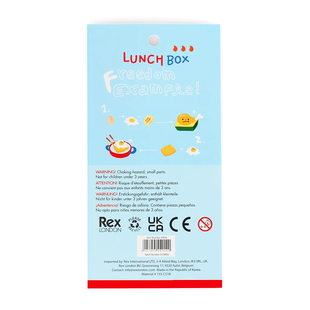 autocollants gonflés 3d - lunch box