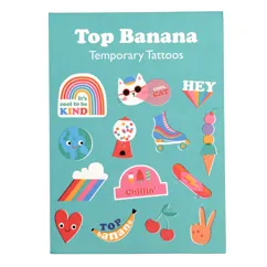 tatuajes temporales top banana (2 hojas)