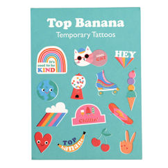 tatouages temporaires top banana (2 feuilles)