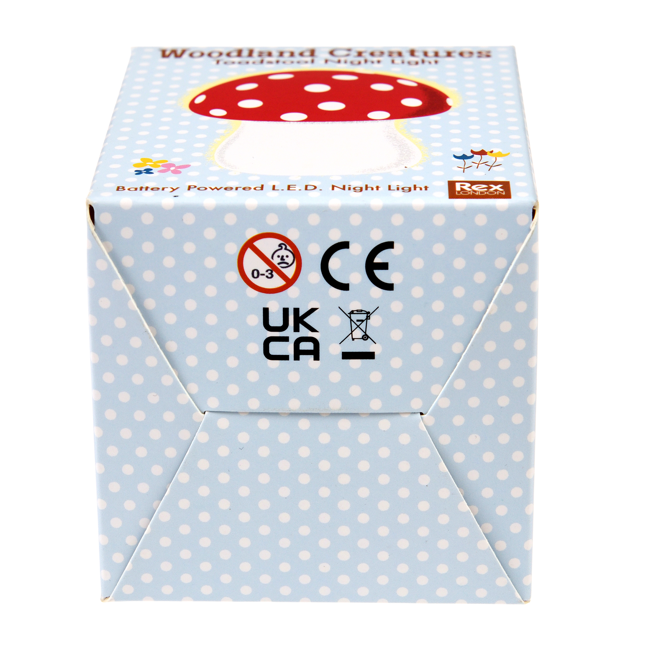 veilleuse led rouge en forme de champignon