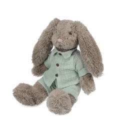 peluche douce - lapin bleu