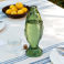 glass bottle 500ml - green fish