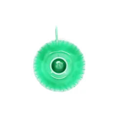 enamel chamberstick candle holder - green enamel chamberstick candle holder - green