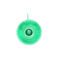 enamel chamberstick candle holder - green