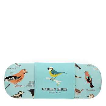 glasses case & cleaning cloth - garden birds