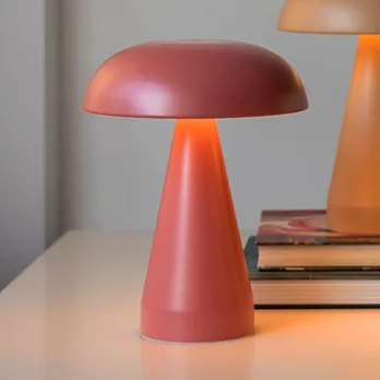 dimmable mushroom touch lamp - peach dimmable mushroom touch lamp - peach