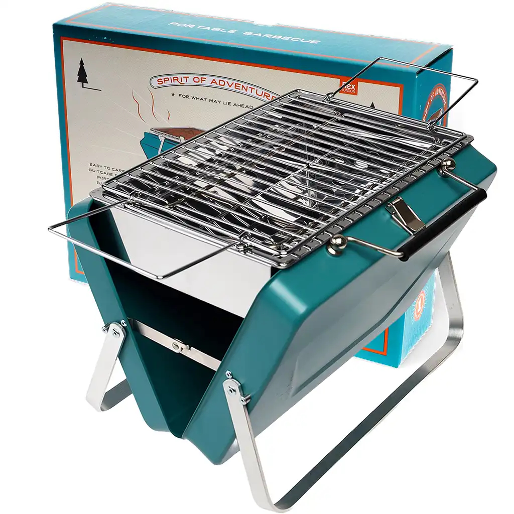 valise portable barbecue - bleu