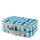 soft insulated lunch box - blue gingham