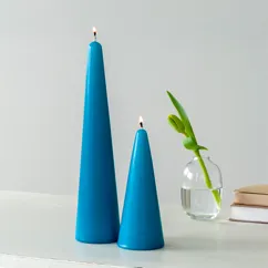 small cone candle - dark blue small cone candle - dark blue