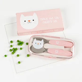 children's cutlery set - cookie the cat children's cutlery set - cookie the cat